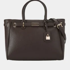 Violet Belted Tote Bag