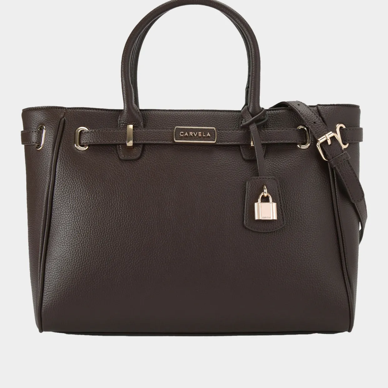 Violet Belted Tote Bag