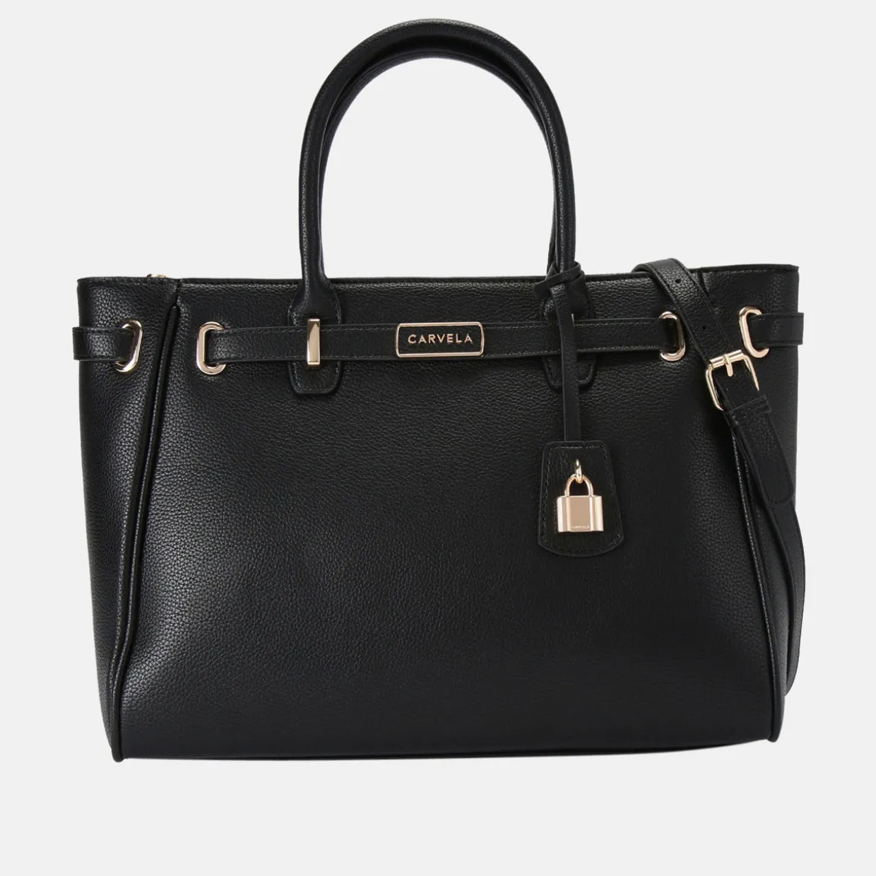 Violet Belted Tote Bag