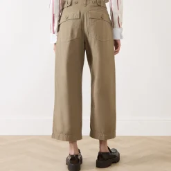 Vista Cropped Barrel Leg Trousers