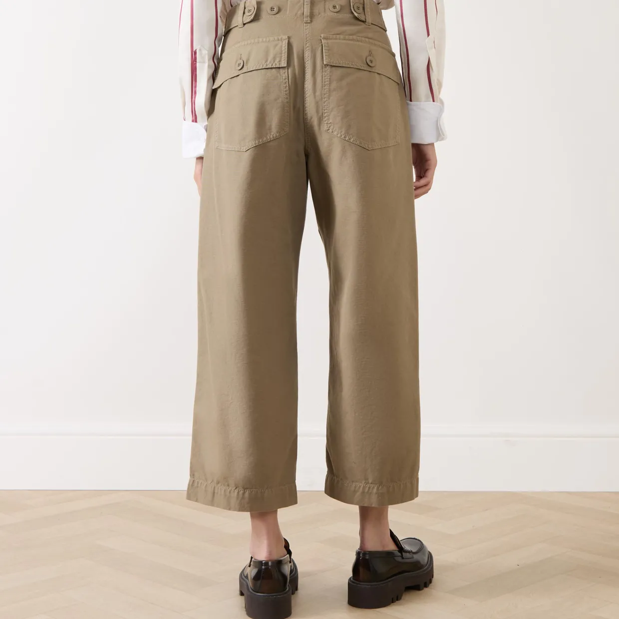 Vista Cropped Barrel Leg Trousers