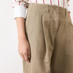 Vista Cropped Barrel Leg Trousers
