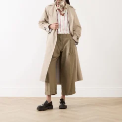 Vista Cropped Barrel Leg Trousers