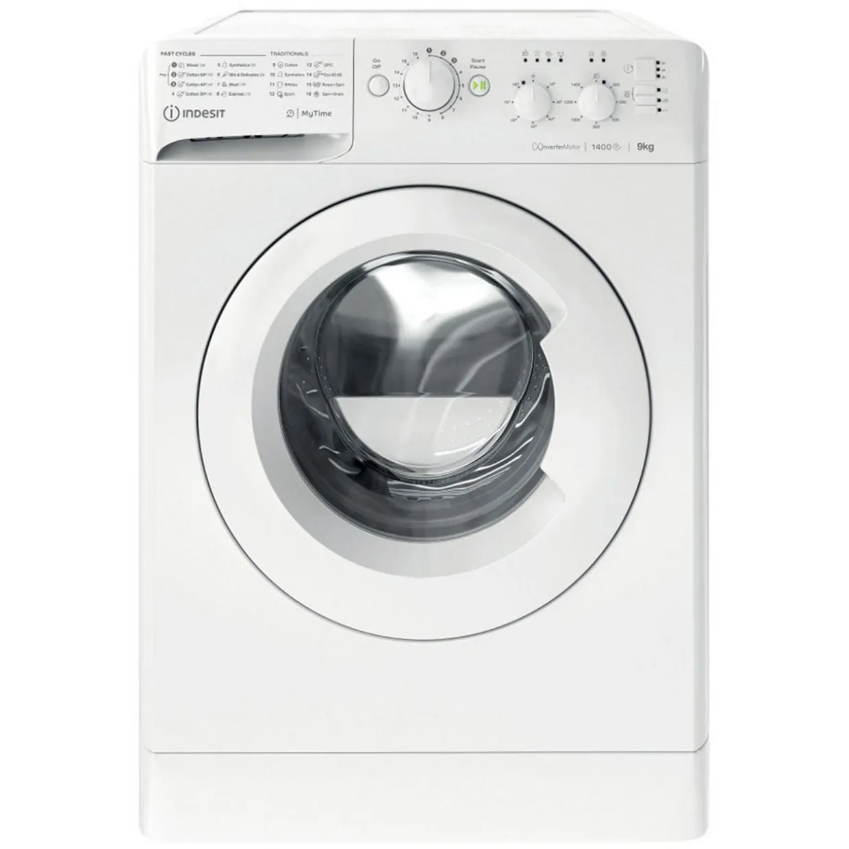 Washer 9kg 1400 RPM White