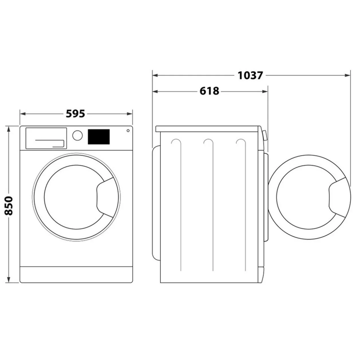 Washer 9kg 1400 RPM White