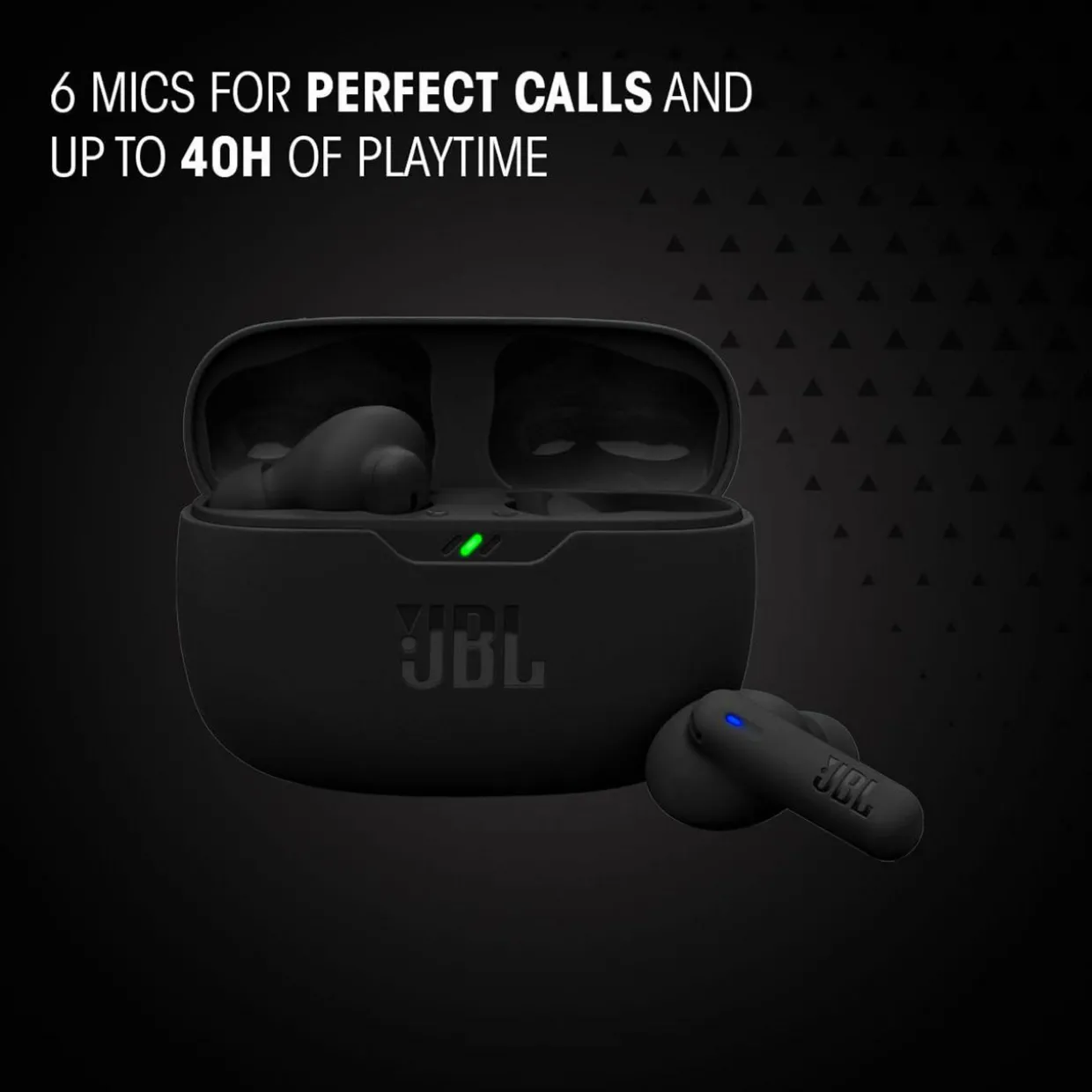 Wave Beam 2 True Wireless Noise Cancelling Earbuds Black