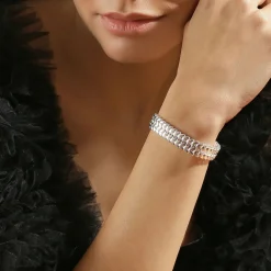 Weave Silver Plated Bracelet