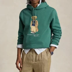 West Village Bear Logo Drawstring Hoodie