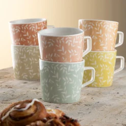 White Willow Mugs Set of Six