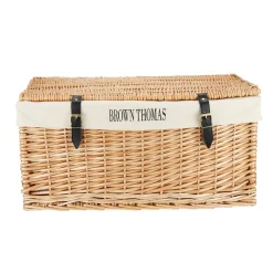 Wicker 24 Inch Hamper Basket