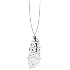 Wish Feather Pendant Necklace