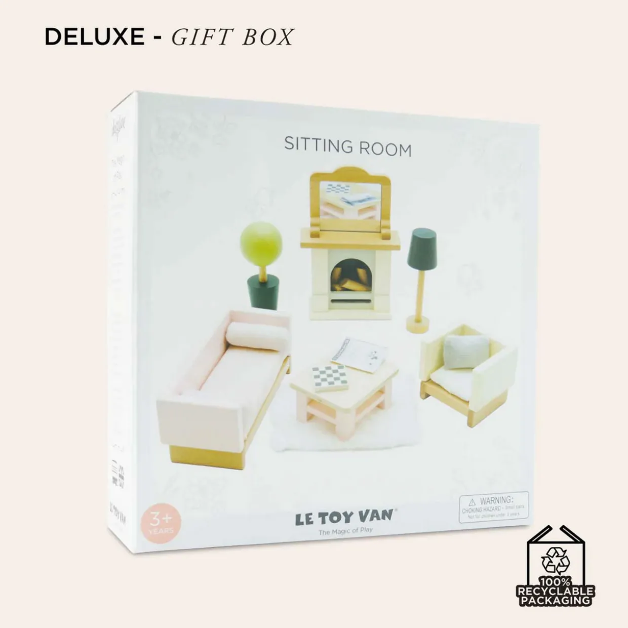 Wooden Sitting Room 19-Piece Set