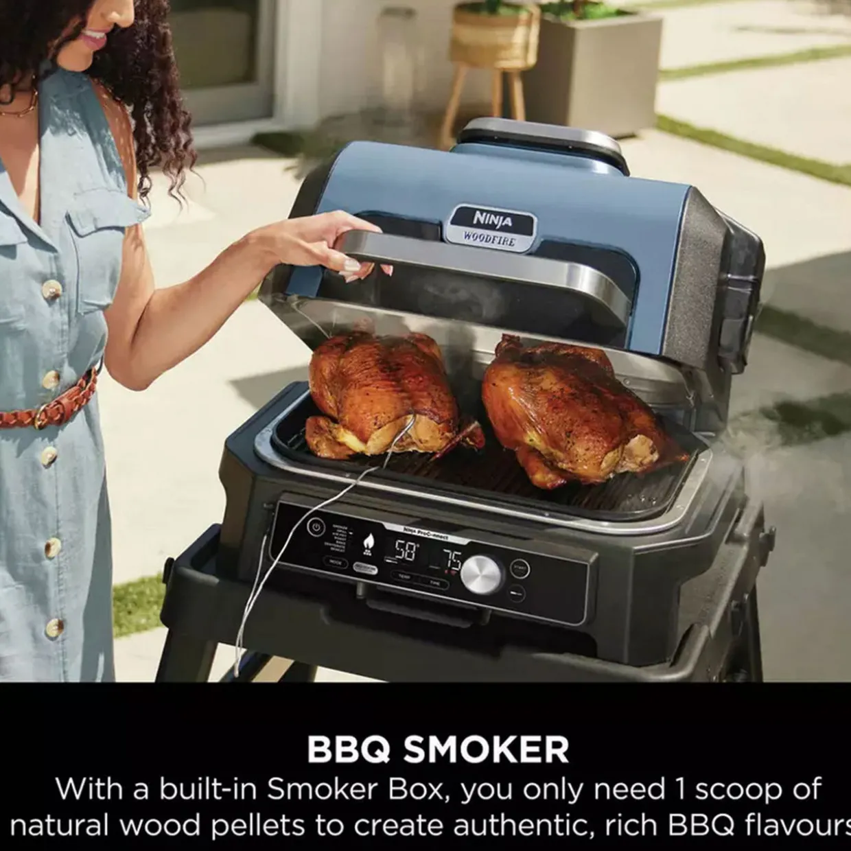 Woodfire Pro Connect XL Electric BBQ Grill & Smoker