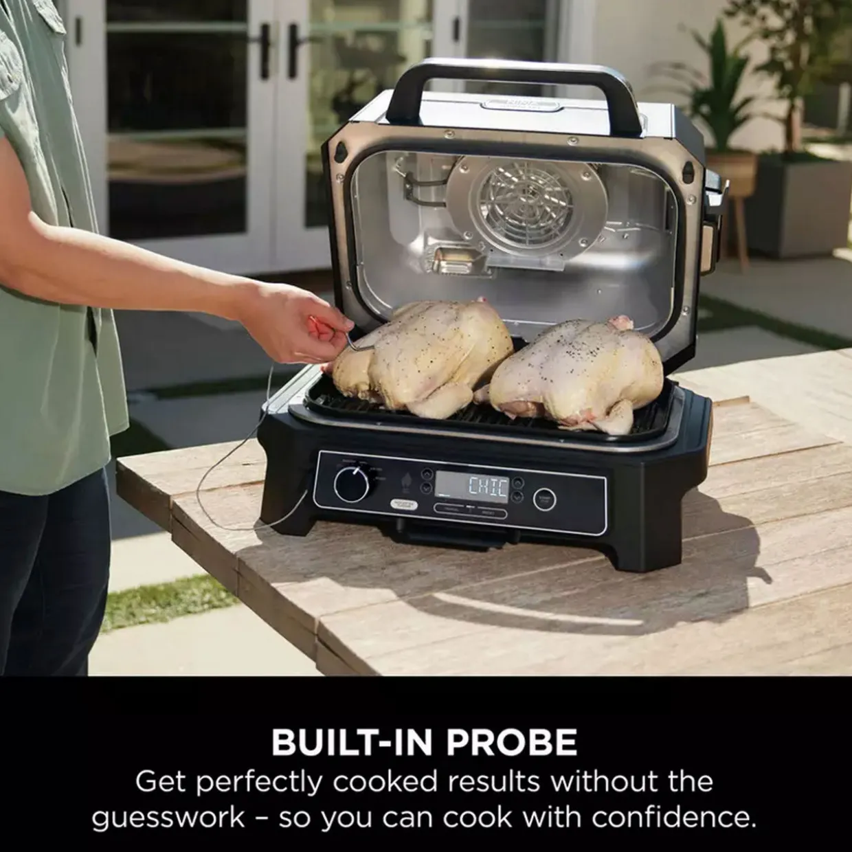 Woodfire Pro XL Electric BBQ Grill & Smoker with Smart Cook