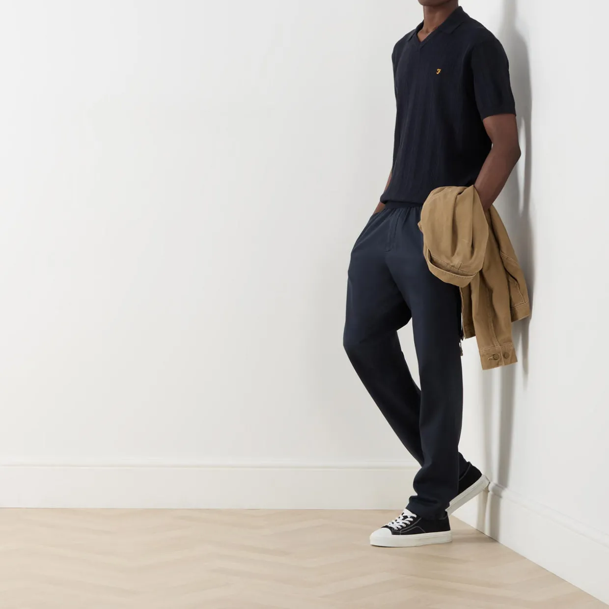 Woodford Logo Knitted Polo Shirt
