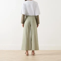 Woven Wide Leg Trousers