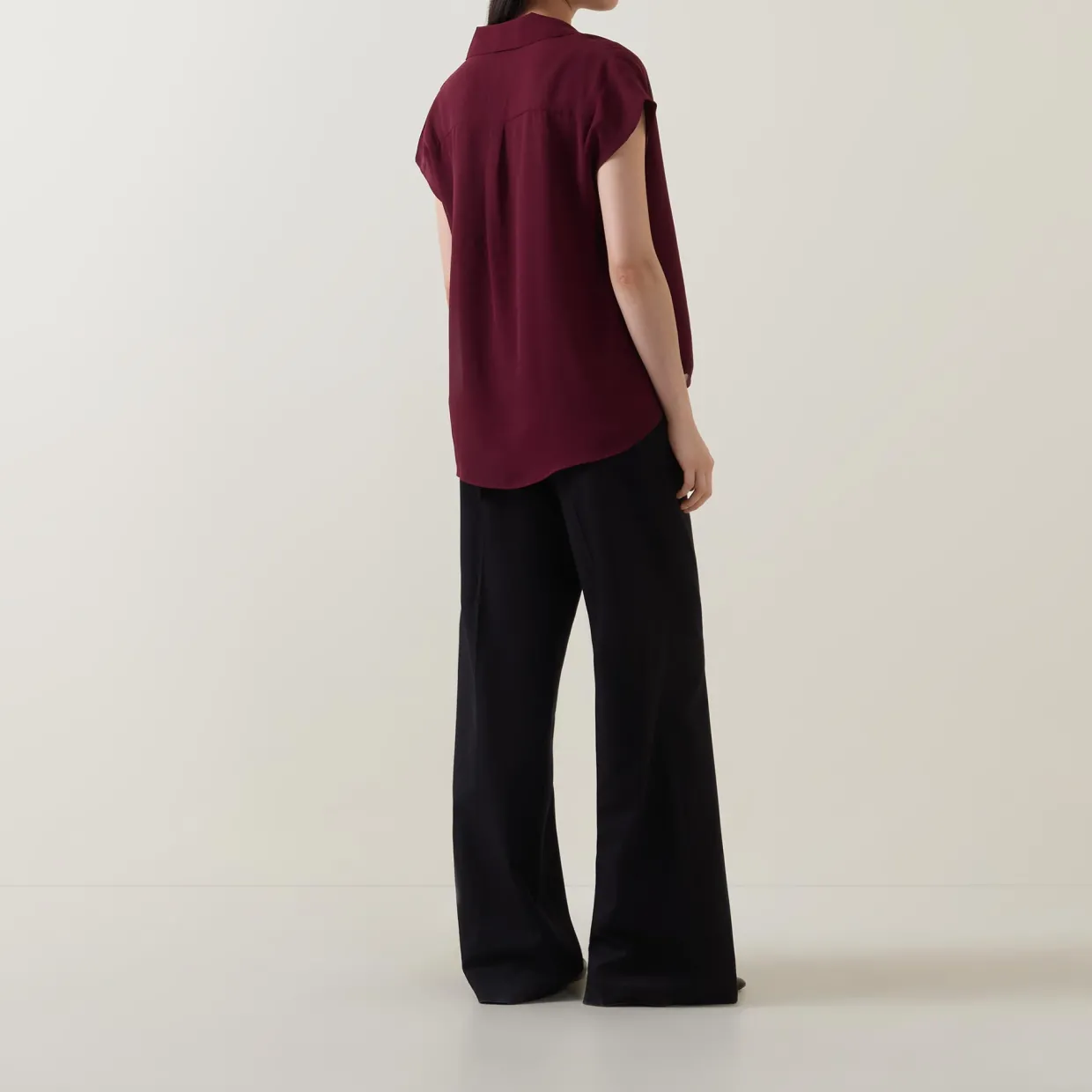 Wrap Draped Blouse