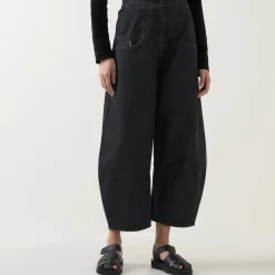 Yesso High-Rise Barrel Leg Trousers