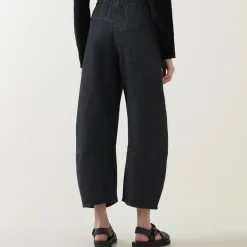 Yesso High-Rise Barrel Leg Trousers