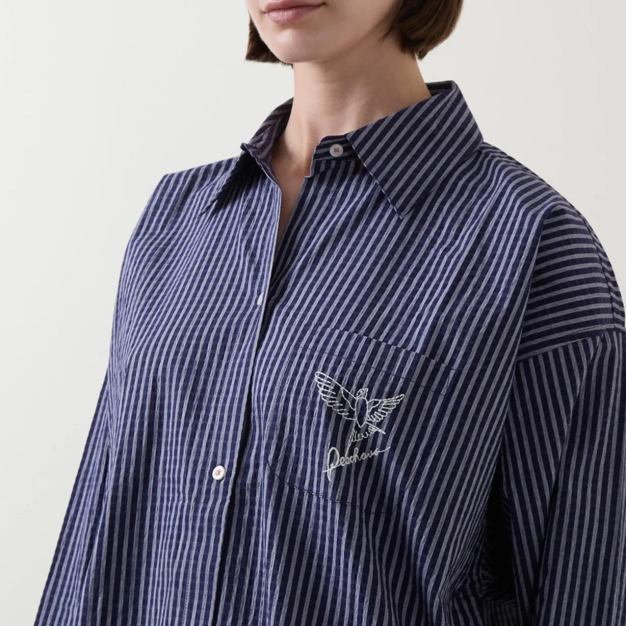 Yew Striped Pyjama Shirt