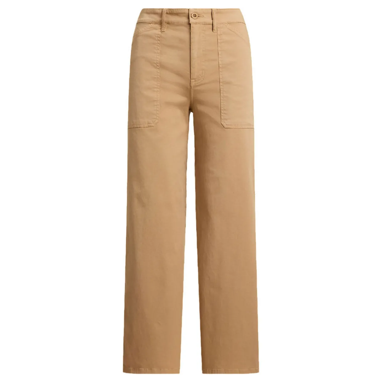 Yurshane Stretch Cropped Wide Leg Chinos