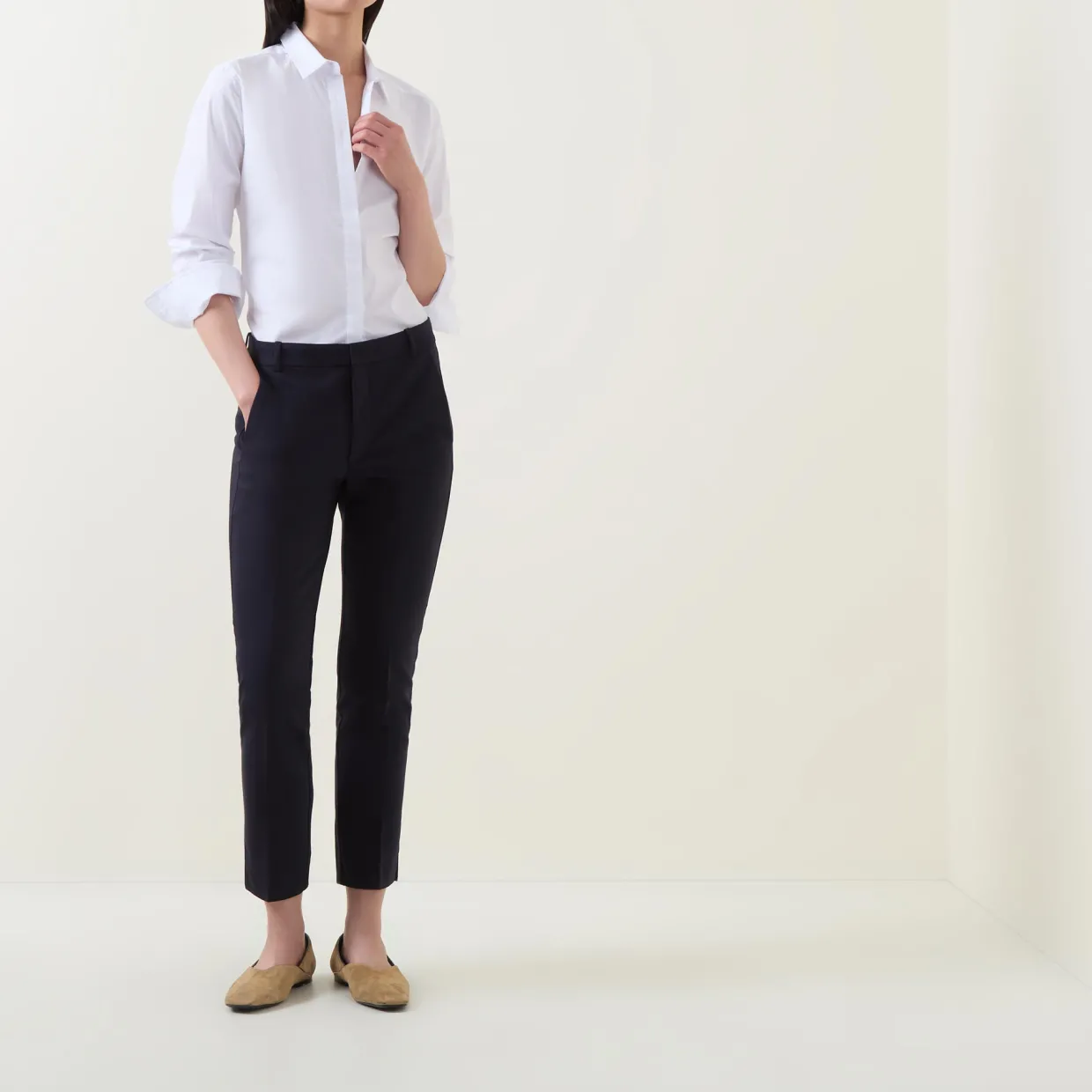 Zella Mid-Rise Straight Leg Trousers
