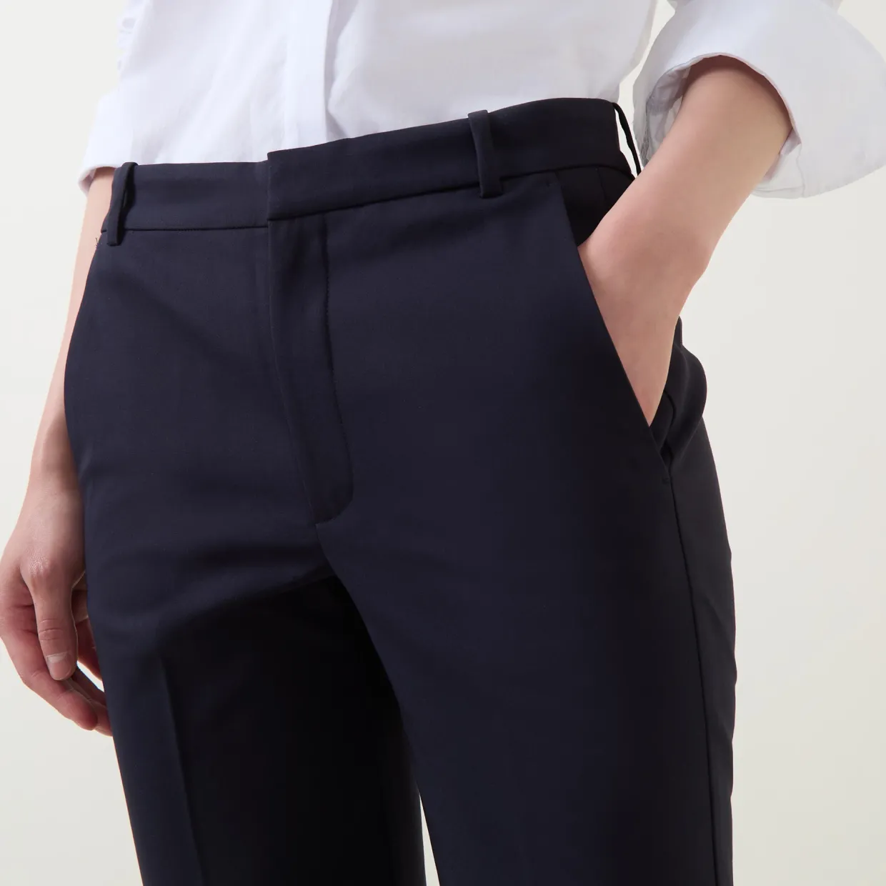 Zella Mid-Rise Straight Leg Trousers