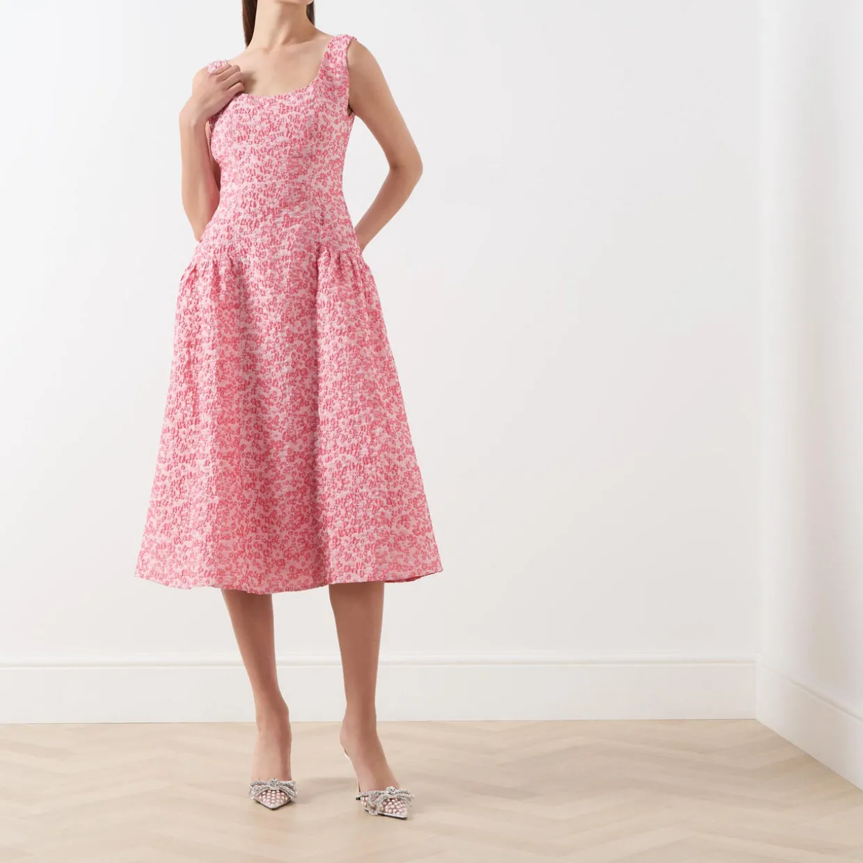 Zinnia Floral Flared Dress