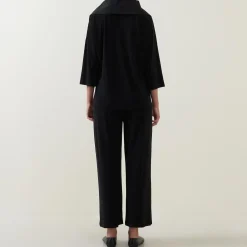 Zip-Detail Wide Leg Jumpsuit