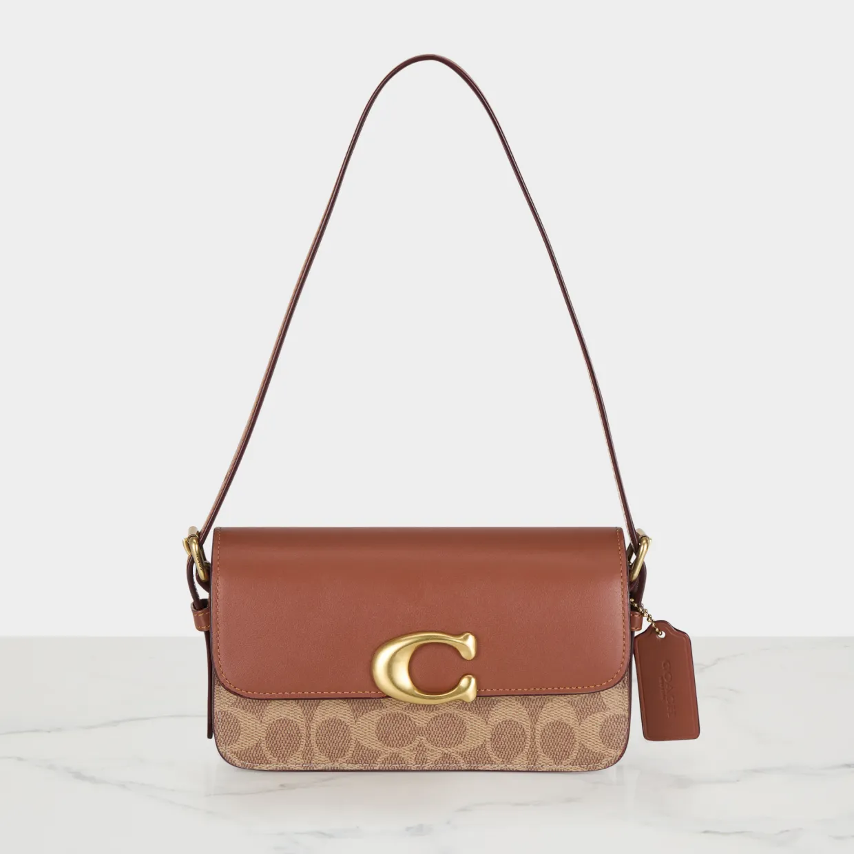 Zoe Logo Shoulder Bag